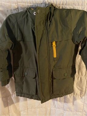 Swiss Tech Olive Green Kids Puffer Jacket 2T